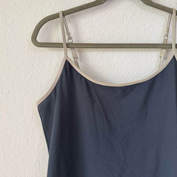 Abercrombie&Fitch Traveler Mini Tennis Dress Skort LP Charcoal Athletic Y2K - Picture 2 of 6